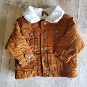 Old Navy Corduroy Jacket With Sherpa Lining Size 12-18 Months